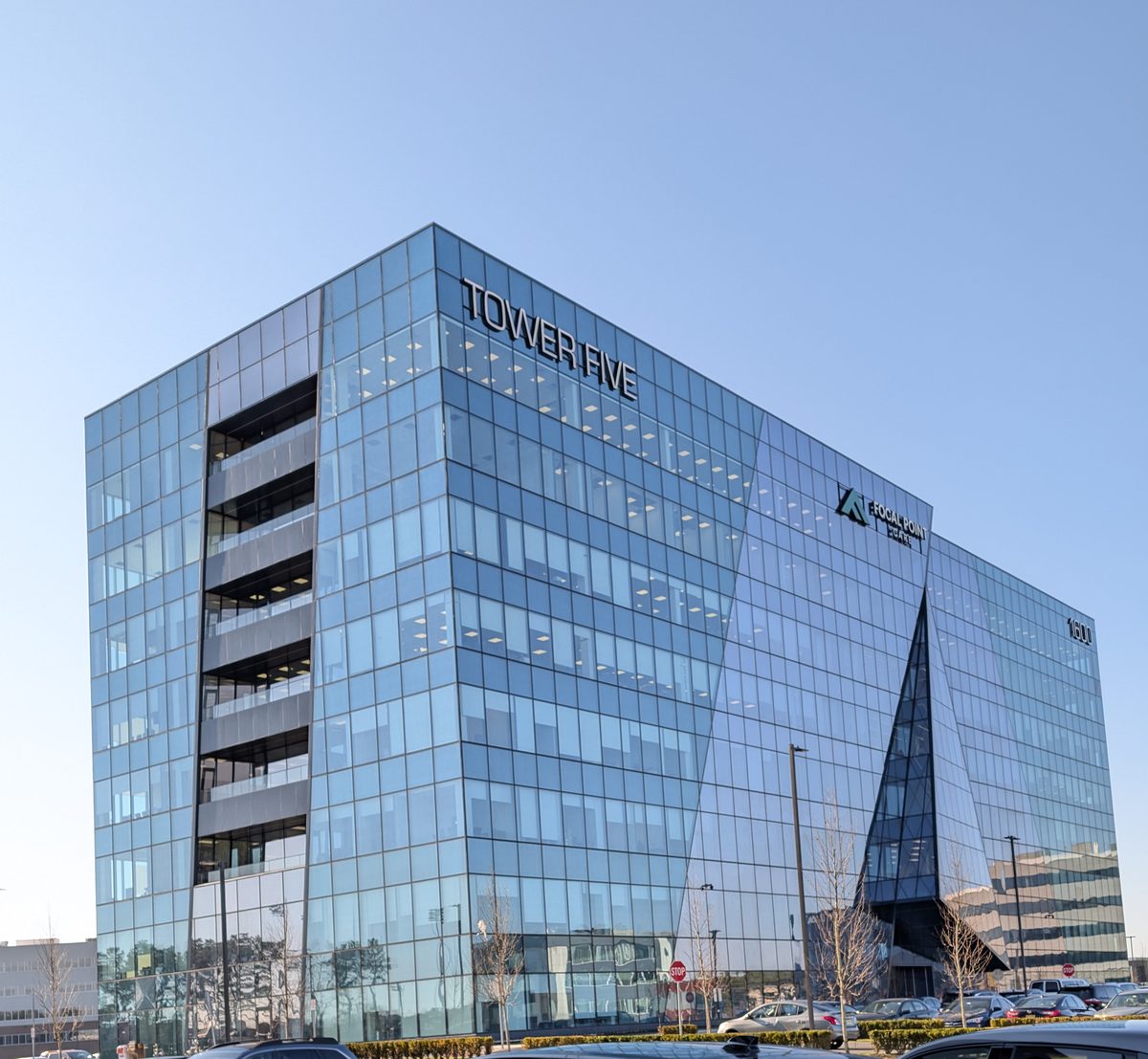 Tower Five, an eight story glass office tower